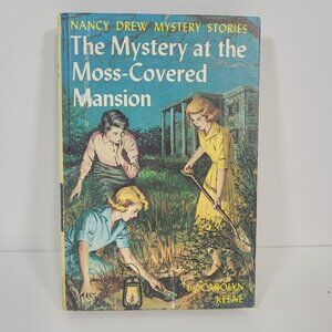 Vintage Nancy Drew Mystery Moss Covered Mansion #18 Original Text 1960s Hardcove